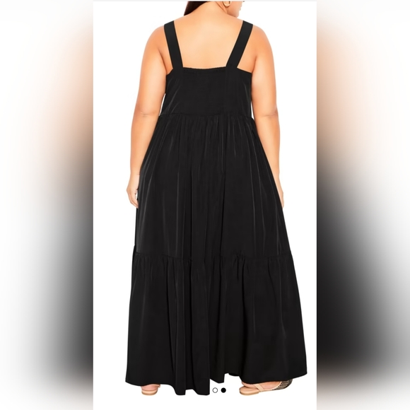 NWT Arna York Black Maxi Willow Dress Size 16 - Picture 2 of 5